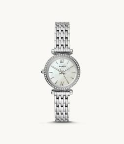 O Donna Fossil Carlie Mini Bracciale In Acciaio E Quadrante 