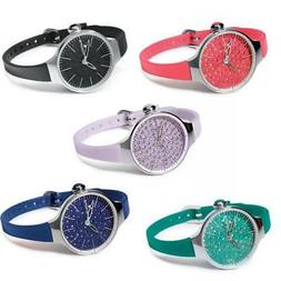 O Donna Hoops Cherie Diamond Swarovski Silicone Colorato New