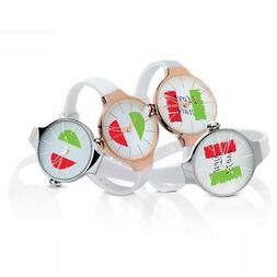 O Donna Hoops Cherie Italy Ros&egrave; Silicone Bianco Cuore New S