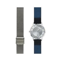 O Donna + Cinturino Breil Twenty20 Tw1746 Pelle Blu Acciaio 