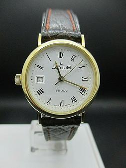 O Donna Bulova Con Datario Cassa Oro 18kt Massiccio Cinturin