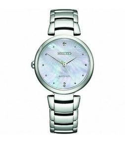 O Donna Citizen Eco-drive Acciaio Madreperla Em0850-80d Orig