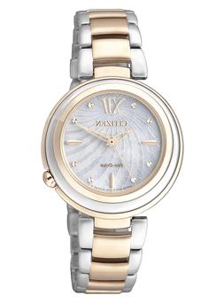 O Donna Eco-drive Solotempo In Acciaio Bicolore Cod: Em0335-