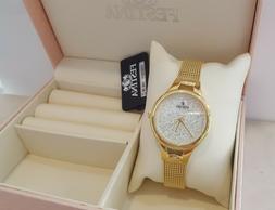 O Festina Donna F20332/1 Dorato Maglia Milanese E Swarovski