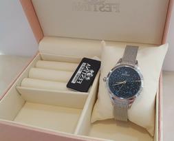 O Festina Donna F20336/2 Blu Maglia Milanese E Swarovski