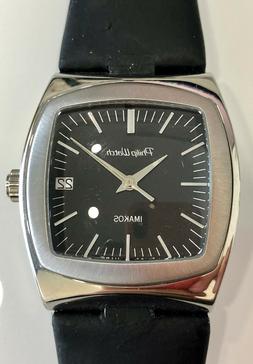 O Donna Philip Watch Imakos Pelle Nero - Prodotto Esposizion