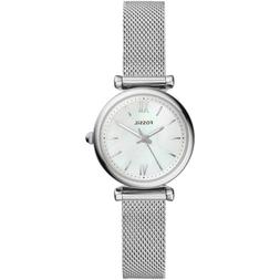 O Donna In Acciaio Maglia Milano  Fossil  Modello Carlie  Es