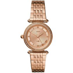 O Donna In Acciaio Rosa Fossil Lyric Es4711