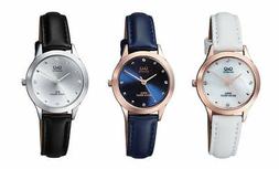 O Donna In Pelle Fashion Q&q By Citizen Watch Solo Tempo Lad