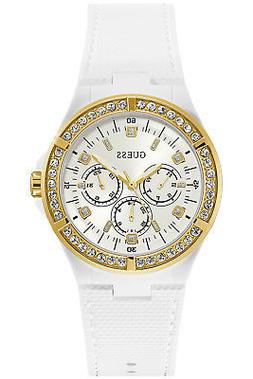 O Donna Guess Ladies Sport W1093l1 Di Gomma Bianco
