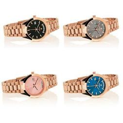 O Donna Hoops Luxury Day Date Bracciale Acciaio Ros&egrave; New