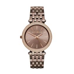 O Donna Mk3416 Acciaio Inox Braun Da Polso Cristalli Quartz