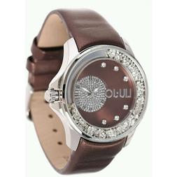 O Donna Pelle Tlj731 Marrone Bronzo Dancing Strass