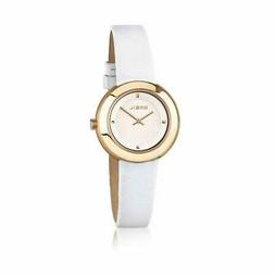 O Donna Breil Plaza Tw1584 Vera Pelle Bianco Gold Dorato