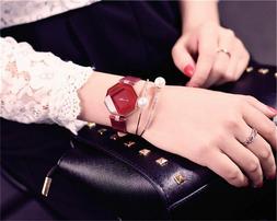 O Donna Quarzo Rombo Forma Diamante Rosso Analogico Classico