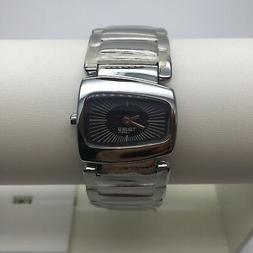 O Breil Tribe Donna, Solo Tempo, Fondo Nero, Cinturino Accia