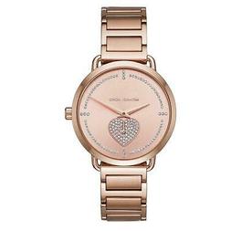 O Donna Solo Tempo Michael Kors Mk3827 In Acciaio Rosato Cuo