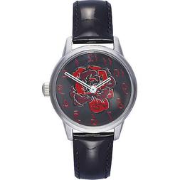 O Donna Braccialini Tua100/nn Rosa Rossa Cinturino Pelle Ner