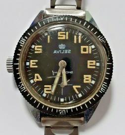 O Donna Vintage 29 Mm Meccanico Manuale Sub Diver