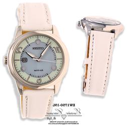 O Citizen Ew1750-19l Da Donna Cinturino Bianco Eco-drive Sol
