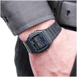 O Casio F-91w Uomo Donna Unisex Vintage Silicone Nero Classi