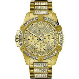 O Guess Frontier W0799g2 Watch Acciaio Dorato Oro Cronografo