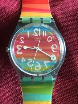 O Swatch Gent Color The Sky -arcobaleno! Multicolore! Funzio