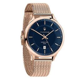 O Maserati Gentleman Oro Rosa / Blu - 43 Mm R8853136003