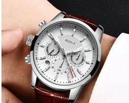 O In Acciaio Con Cinturino In Pelle