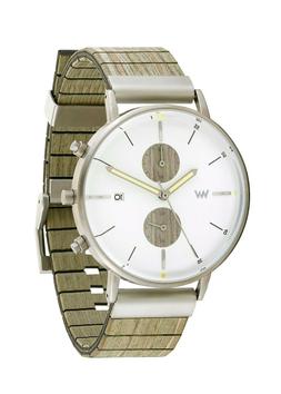 O In Legno Wewood - Albacore Chrono Silver White Army Wood W