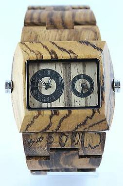 O In Legno Doppel-werk 2 Fusi-orari Zebrano Bamb&ugrave; Markante 