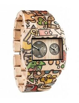 O In Legno Wewood - Jupiter Woop Dogboat Beige Wood Watch