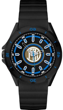 O Inter In Silicone Nero 36 Mm Unisex Prodotto Ufficiale Blu