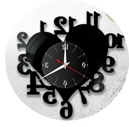 O In Vinile Da Parete Su Lp 33 Giri Cuore Realizzato A Mano