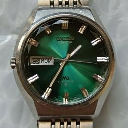 O Japan Seiko Lm Verde Kanji 5606-8060 Watch Montre Reloj Uh