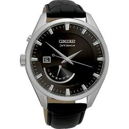 O Seiko Kinetic Srn045p2 Watch Cinturino Pelle Nera Uomo Aut