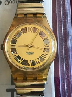 O Swatch Lady Pink Nugget -giallo/oro- Piccolo-funziona-flex