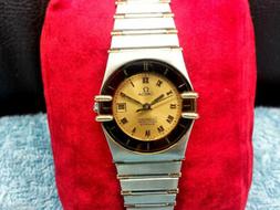 O Omega Manhattan-constellation Chronometer Quartz Lady 90s-