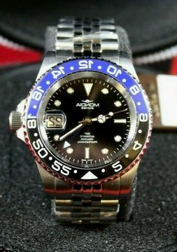 O Meccanico Carica Automatica Gmt Uomo Mi-217-ssbkbl-bk-gcm 