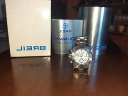 O Breil Midway V367 Nuovo!!!!! 20 Atm  Watch Sub Steel Argen