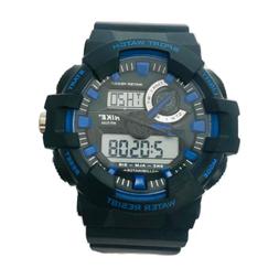 O Nike Mod. Sport Watch Ref. Nk2010 N/blu Uomo Gomma Nero Di