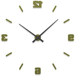 O Moderno Grandi Dimensioni Numeri Adesivi Legno Colore Verd