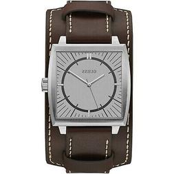 O Guess Monarch W1036g2 Watch Pelle Marrone Uomo 46mm Quadra