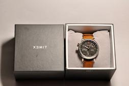 O Multi-quadrante Quarzo Uomo Con Cinturino In Pelle Tw2p817