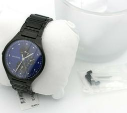 O Multifunzione Titanio Vetro Zaffiro Nero Blu 11741-727