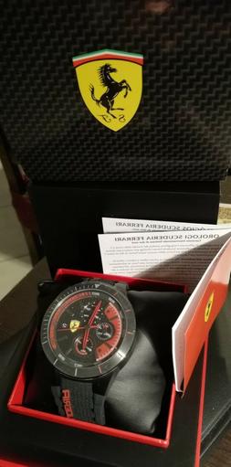 O Multifunzione Uomo Scuderia Ferrari In Acciaio E Silicone 