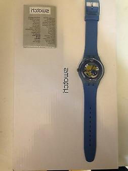 O Swatch "new Gent" -blue Gray Lacquered- Ref. Suon102  -nuo