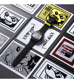 O New Gent  Mickey Blanc Sur Noir Ref. Suoz337