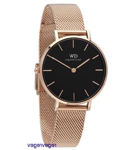 O Nuovo Petite Melrose Quadrante Nero Oro Rosa 32mm