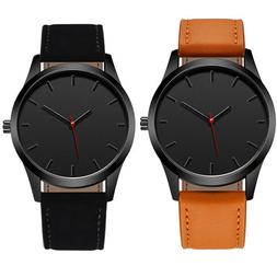 O Orologio Uomo/donna Cinturino Pelle! Classico Vintage Ele
